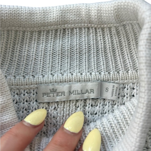 PETER MILLAR KENNEDY WAFFLE STITCH POPOVER SWEATER Size Small - Picture 8 of 13